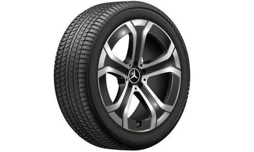 Колесный диск 8,5J×20 ET34,5 для Mercedes-Benz GLC 254, передняя и задняя оси, черный, с алмазной проточкой — фото 2