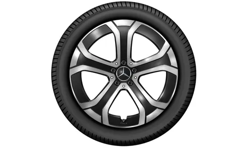 Колесный диск 8,5J×20 ET34,5 для Mercedes-Benz GLC 254, передняя и задняя оси, черный, с алмазной проточкой — фото 3