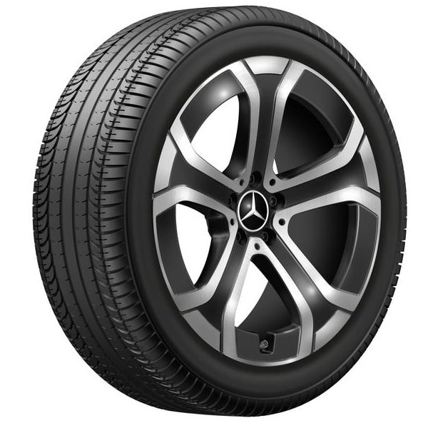 Колесный диск 8,5J×20 ET34,5 для Mercedes-Benz GLC 254, передняя и задняя оси, черный, с алмазной проточкой — фото 4