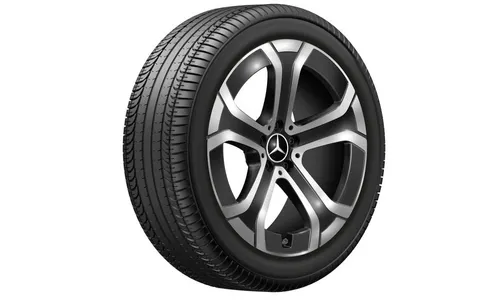 Колесный диск 8,5J×20 ET34,5 для Mercedes-Benz GLC 254, передняя и задняя оси, черный, с алмазной проточкой — фото 4