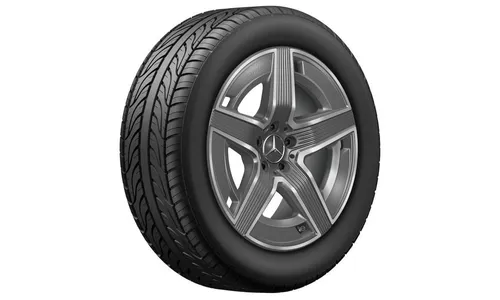 Колесный диск AMG 8J×19 ET32,5 для Mercedes-Benz GLC 254, передняя ось, серый Tantal, 5 спиц — фото 2