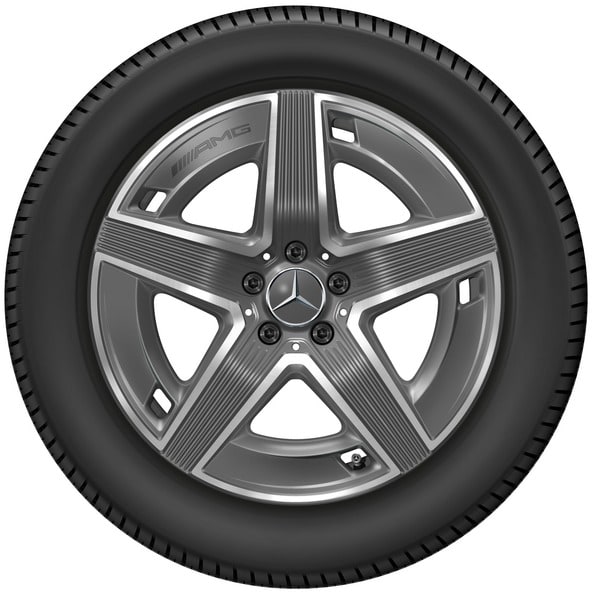Колесный диск AMG 8J×19 ET32,5 для Mercedes-Benz GLC 254, передняя ось, серый Tantal, 5 спиц — фото 3