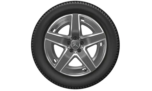 Колесный диск AMG 8J×19 ET32,5 для Mercedes-Benz GLC 254, передняя ось, серый Tantal, 5 спиц — фото 3