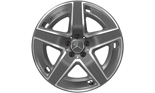 Колесный диск AMG 9J×19 ET30 для Mercedes-Benz GLC 254, задняя ось, серый Tantal, 5 спиц — фото 3