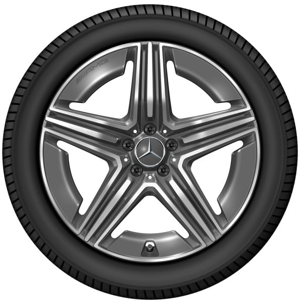 Колесный диск AMG 8,5J×20 ET34,5 для Mercedes-Benz GLC 254, передняя ось, серый Tantal — фото 3