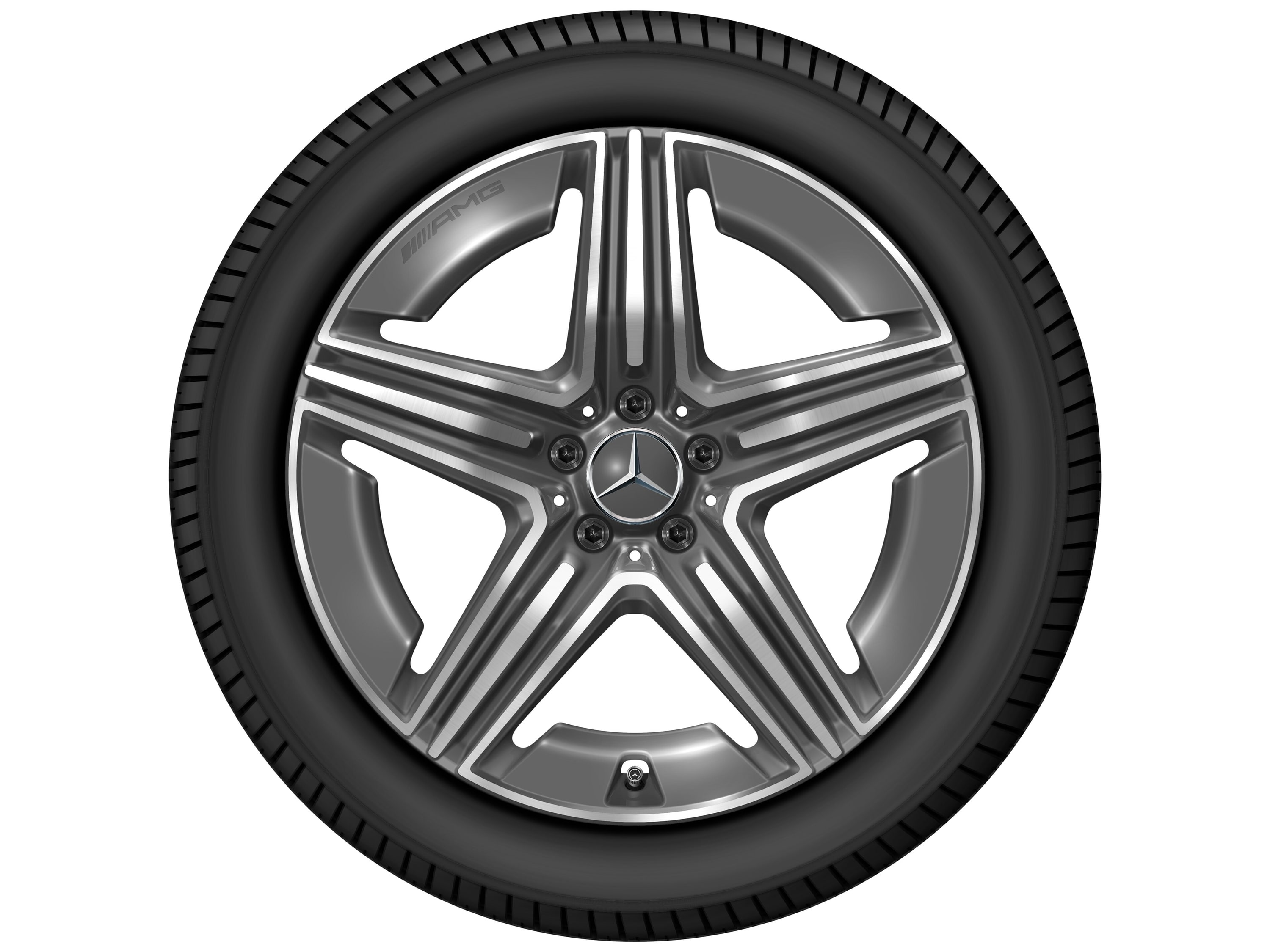 Колесный диск AMG 9,5J×20 ET35,5 для Mercedes-Benz GLC 254, задняя ось, серый Tantal — фото 3