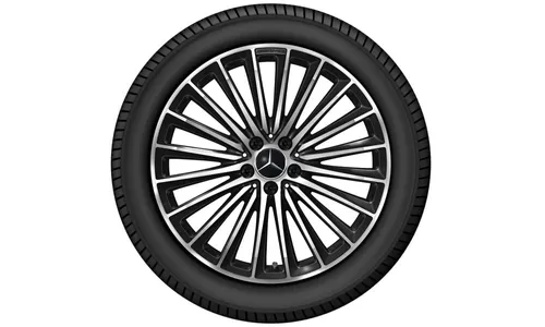 Колесный диск AMG 8,5J×20 ET34,5 для Mercedes-Benz GLC 254, передняя ось, черный, с алмазной проточкой, многоспицевый — фото 4