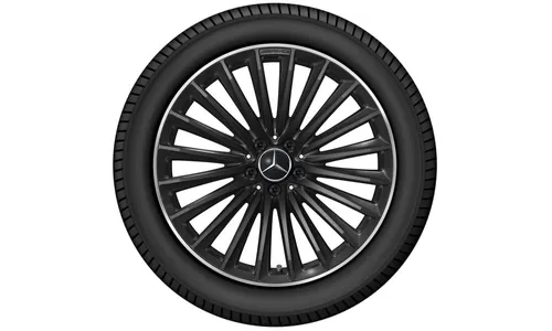 Колесный диск AMG 8,5J×20 ET34,5 для Mercedes-Benz GLC 254, передняя ось, черный, многоспицевый — фото 3