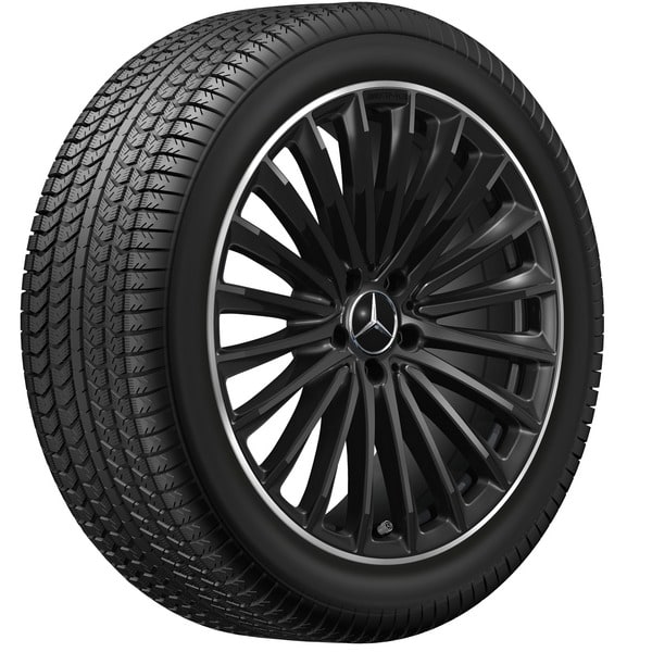 Колесный диск AMG 8,5J×20 ET34,5 для Mercedes-Benz GLC 254, передняя ось, черный, многоспицевый — фото 4