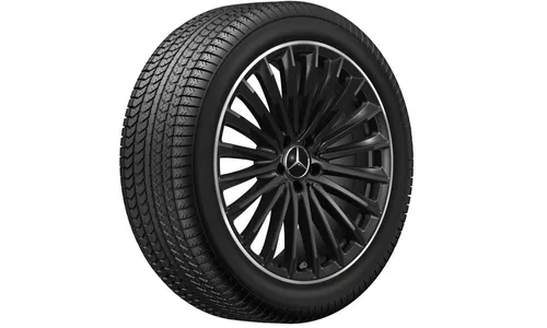 Колесный диск AMG 8,5J×20 ET34,5 для Mercedes-Benz GLC 254, передняя ось, черный, многоспицевый — фото 4