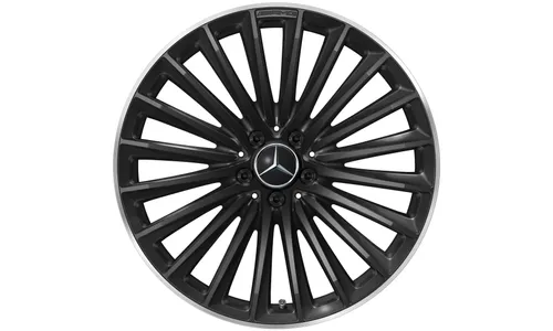 Колесный диск AMG 9,5J×20 ET35,5 для Mercedes-Benz GLC 254, задняя ось, черный, многоспицевый — фото 2