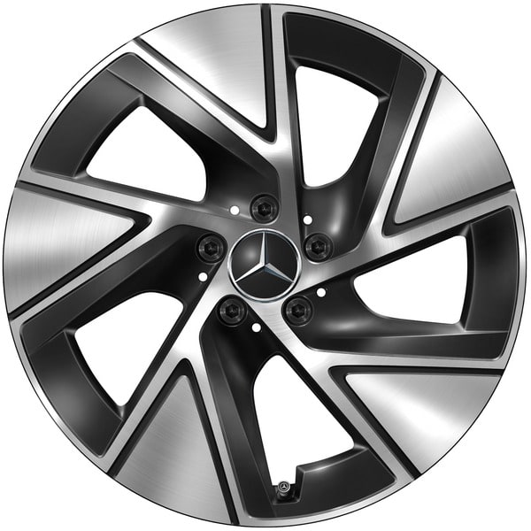 Колесный диск 9J×19 ET30 для Mercedes-Benz GLC 254, задняя ось, черный, с алмазной проточкой — фото 1