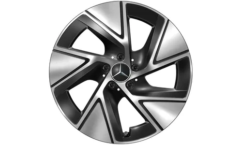 Колесный диск 9J×19 ET30 для Mercedes-Benz GLC 254, задняя ось, черный, с алмазной проточкой — фото 1
