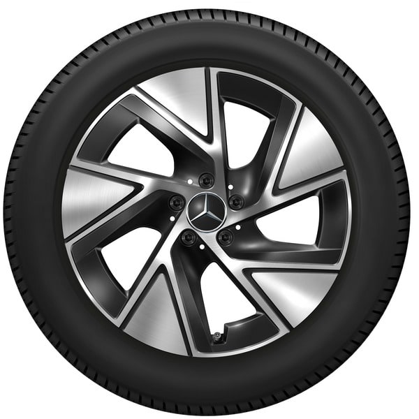Колесный диск 9J×19 ET30 для Mercedes-Benz GLC 254, задняя ось, черный, с алмазной проточкой — фото 3