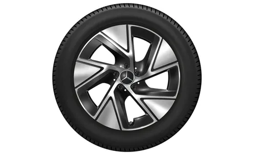 Колесный диск 9J×19 ET30 для Mercedes-Benz GLC 254, задняя ось, черный, с алмазной проточкой — фото 3