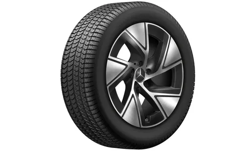 Колесный диск 9J×19 ET30 для Mercedes-Benz GLC 254, задняя ось, черный, с алмазной проточкой — фото 4