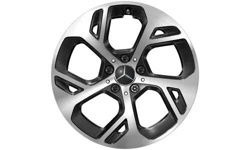 Колесный диск 9J×18 ET30 для Mercedes-Benz GLC 254, задняя ось, черный, с алмазной проточкой — фото 1