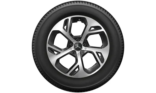 Колесный диск 9J×18 ET30 для Mercedes-Benz GLC 254, задняя ось, черный, с алмазной проточкой — фото 3