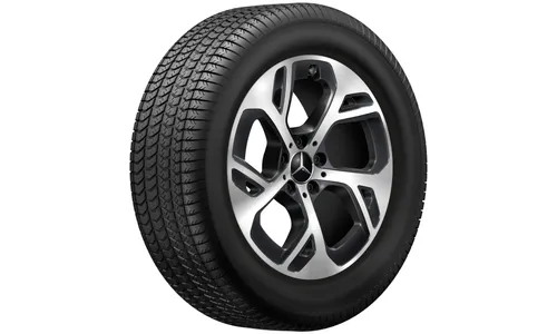 Колесный диск 9J×18 ET30 для Mercedes-Benz GLC 254, задняя ось, черный, с алмазной проточкой — фото 4