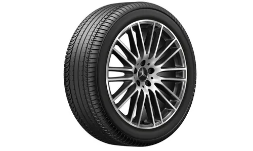 Колесный диск 8,5J×20 ET34,5 для Mercedes-Benz GLC 254, передняя и задняя оси, черный, с алмазной проточкой, многоспицевый — фото 2