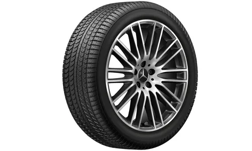 Колесный диск 8,5J×20 ET34,5 для Mercedes-Benz GLC 254, передняя и задняя оси, черный, с алмазной проточкой, многоспицевый — фото 4