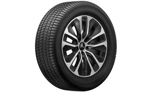 Колесный диск 8J×18 ET32,5 для Mercedes-Benz GLC 254, передняя и задняя оси, черный, с алмазной проточкой — фото 3