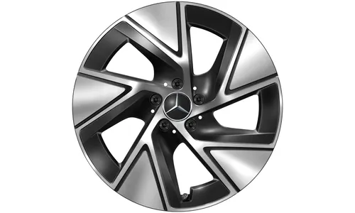 Колесный диск 8J×19 ET32,5 для Mercedes-Benz GLC 254, передняя и задняя оси, черный, с алмазной проточкой — фото 1