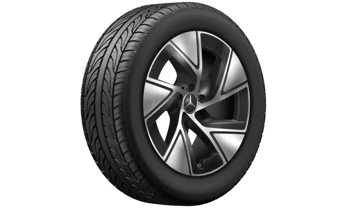 Колесный диск 8J×19 ET32,5 для Mercedes-Benz GLC 254, передняя и задняя оси, черный, с алмазной проточкой — фото 2