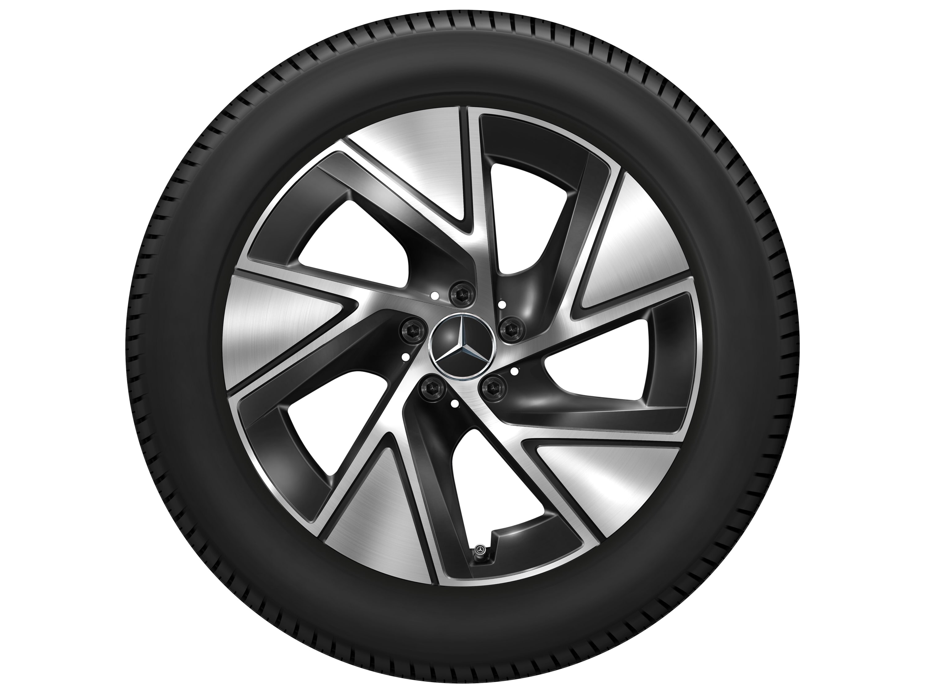 Колесный диск 8J×19 ET32,5 для Mercedes-Benz GLC 254, передняя и задняя оси, черный, с алмазной проточкой — фото 3