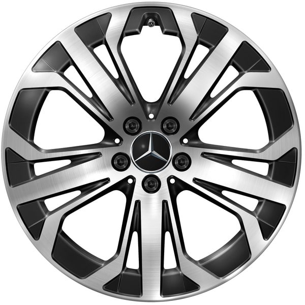 Колесный диск 8J×19 ET32,5 для Mercedes-Benz GLC 254, передняя и задняя оси, черный, с алмазной проточкой — фото 1