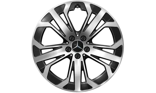 Колесный диск 8J×19 ET32,5 для Mercedes-Benz GLC 254, передняя и задняя оси, черный, с алмазной проточкой — фото 1