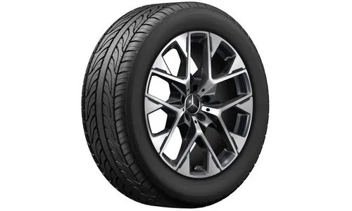 Колесный диск 8J×19 ET32,5 для Mercedes-Benz GLC 254, передняя и задняя оси, черный, с алмазной проточкой — фото 2