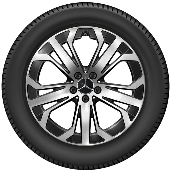 Колесный диск 8J×19 ET32,5 для Mercedes-Benz GLC 254, передняя и задняя оси, черный, с алмазной проточкой — фото 3