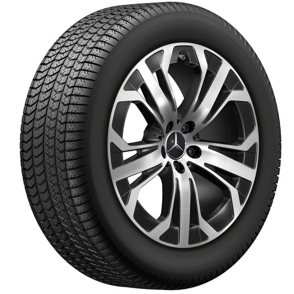Колесный диск 8J×19 ET32,5 для Mercedes-Benz GLC 254, передняя и задняя оси, черный, с алмазной проточкой — фото 4