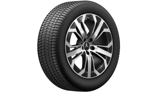 Колесный диск 8J×19 ET32,5 для Mercedes-Benz GLC 254, передняя и задняя оси, черный, с алмазной проточкой — фото 4