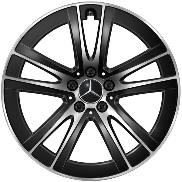 Колесный диск 8J×19 ET32,5 для Mercedes-Benz GLC 254, передняя и задняя оси, черный, с алмазной проточкой — фото 1