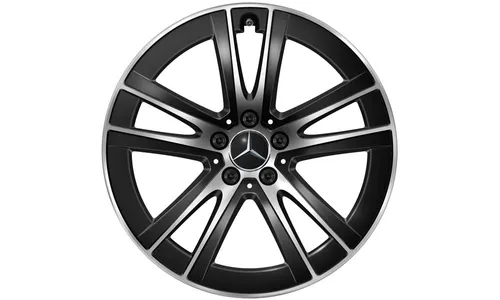 Колесный диск 8J×19 ET32,5 для Mercedes-Benz GLC 254, передняя и задняя оси, черный, с алмазной проточкой — фото 1