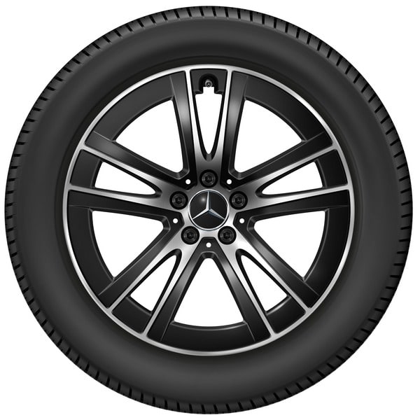 Колесный диск 8J×19 ET32,5 для Mercedes-Benz GLC 254, передняя и задняя оси, черный, с алмазной проточкой — фото 3