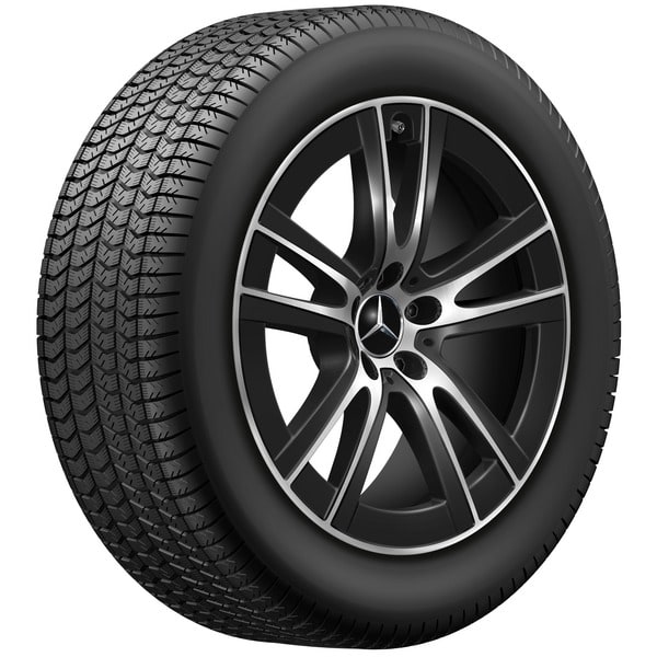 Колесный диск 8J×19 ET32,5 для Mercedes-Benz GLC 254, передняя и задняя оси, черный, с алмазной проточкой — фото 4