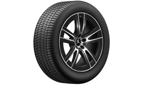 Колесный диск 8J×19 ET32,5 для Mercedes-Benz GLC 254, передняя и задняя оси, черный, с алмазной проточкой — фото 4
