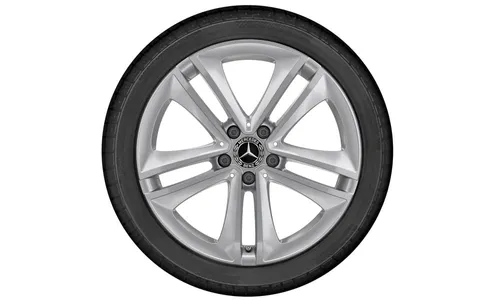 Колесный диск 9J×18 ET33 для Mercedes-Benz CLS 257, задняя ось, серебристый Vanadium Silver — фото 3