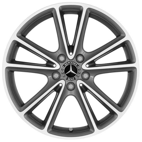 Колесный диск 9J×18 ET33 для Mercedes-Benz CLS 257, задняя ось, серый металлик Tremolite, 5 двойных спиц — фото 1