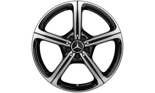 Колесный диск 8J×19 ET33 для Mercedes-Benz CLS 257, передняя и задняя оси, черный, с алмазной проточкой — фото 1