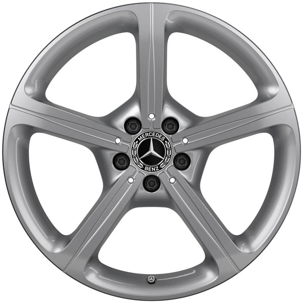 Колесный диск 8J×19 ET33 для Mercedes-Benz CLS 257, передняя и задняя оси, серебристый Vanadium Silver, 5 спиц — фото 1