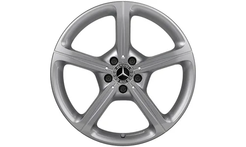 Колесный диск 8J×19 ET33 для Mercedes-Benz CLS 257, передняя и задняя оси, серебристый Vanadium Silver, 5 спиц — фото 1
