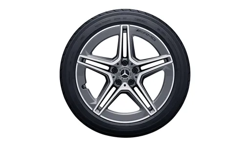 Колесный диск AMG 8J×19 ET33 для Mercedes-Benz CLS 257, передняя ось, серый металлик Tremolite, 5 двойных спиц — фото 2