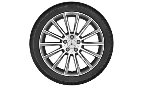Колесный диск AMG 8J×20 ET33 для Mercedes-Benz CLS 257, передняя ось, титаново-серый, многоспицевый — фото 2