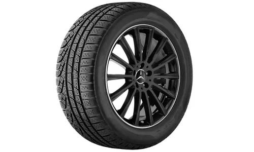 Колесный диск AMG 8J×20 ET33 для Mercedes-Benz CLS 257, передняя ось, черный, с алмазной проточкой, многоспицевый — фото 4