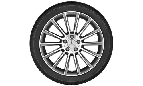 Колесный диск AMG 9J×20 ET28 для Mercedes-Benz CLS 257, задняя ось, титаново-серый, многоспицевый — фото 3