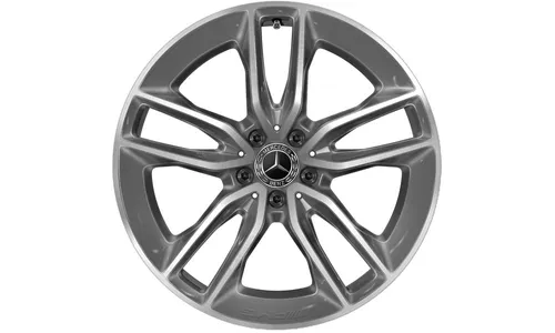 Колесный диск AMG 9J×20 ET28 для Mercedes-Benz CLS 257, задняя ось, серый металлик Tremolite, с алмазной проточкой — фото 1